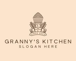 Grandmother Pastry Chef  logo design