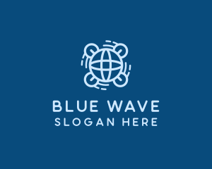 Blue - Blue Global Drone logo design