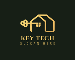 Gold House Key Realty logo design