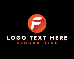 Letter F - Cyber Tech Lettermark logo design