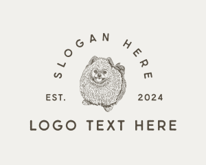 Pet Hotel - Pomeranian Dog Pet logo design
