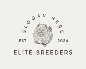 Pomeranian Dog Pet logo design