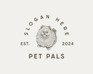 Pomeranian Dog Pet logo design