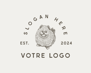 Pomeranian Dog Pet logo design