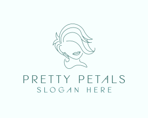 Simple Minimalistic Girl logo design