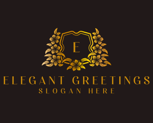 Deluxe Floral Wreath logo design