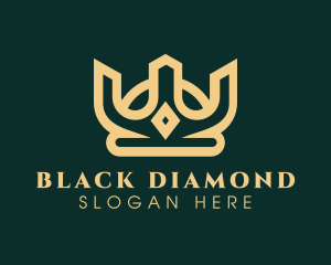 Deluxe Diamond Crown logo design