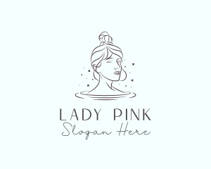 Lady Face Hairdresser logo design