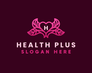 Heart Leaf Spa logo design