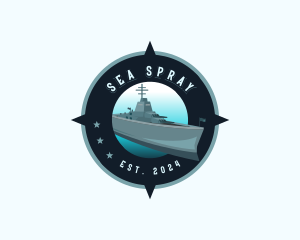 Military Navy Ship logo design