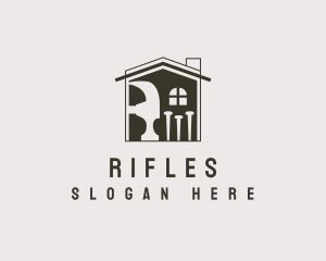 Roofing - House Repair Construction logo design
