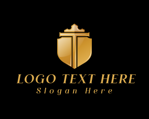 Letter T - Crown Royal Shield logo design
