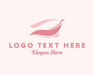 Girl - Beauty Feminine Eyelash logo design