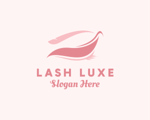 Beauty Feminine Eyelash logo design