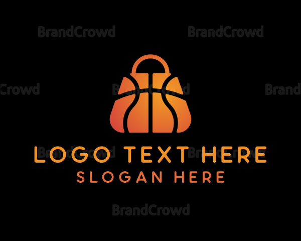 Basketball Sports Gear Shopping Logo