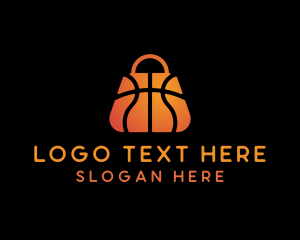 Basketball Sports Gear Shopping Logo