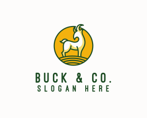 Buck - Goat Farm Livestock logo design