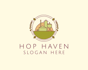 Brewery - Hop Farm Brewery logo design