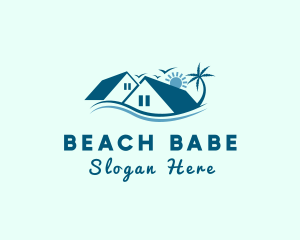 Beach House Resort logo design