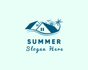 Beach House Resort logo design