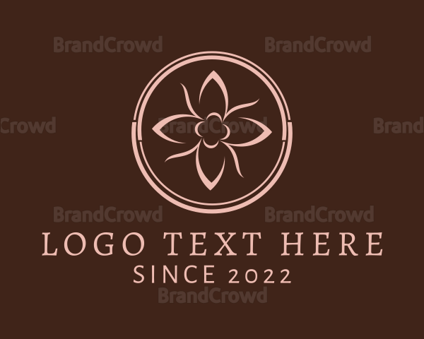 Luxury Cosmetic Flower Logo