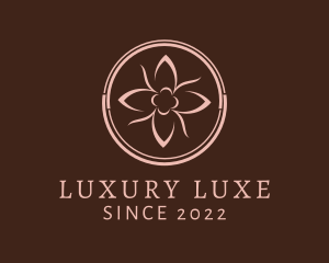 Luxury Cosmetic Flower  logo design