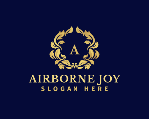 Luxury Wreath Hotel logo design