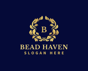 Luxury Wreath Hotel logo design