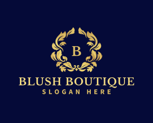 Luxury Wreath Hotel logo design