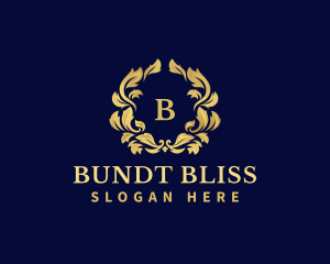 Luxury Wreath Hotel logo design