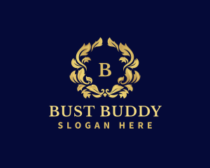 Luxury Wreath Hotel logo design