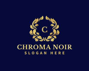 Luxury Wreath Hotel logo design