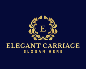 Luxury Wreath Hotel logo design