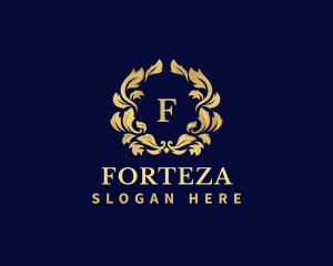 Luxury Wreath Hotel logo design