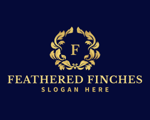 Luxury Wreath Hotel logo design