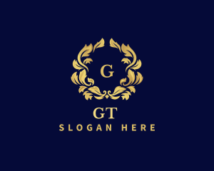 Luxury Wreath Hotel logo design