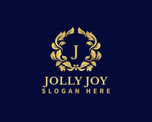 Luxury Wreath Hotel logo design