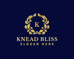 Luxury Wreath Hotel logo design