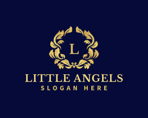 Luxury Wreath Hotel logo design