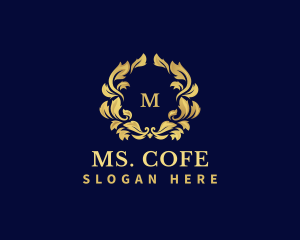 Luxury Wreath Hotel logo design