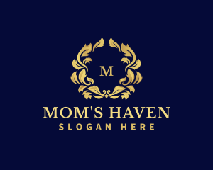 Luxury Wreath Hotel logo design