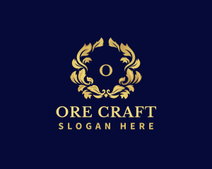 Luxury Wreath Hotel logo design