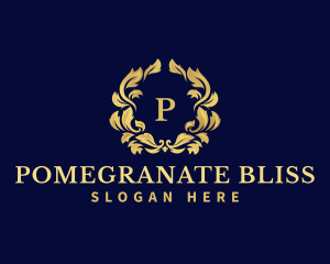 Luxury Wreath Hotel logo design