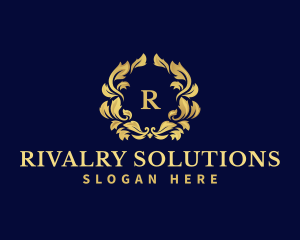 Luxury Wreath Hotel logo design