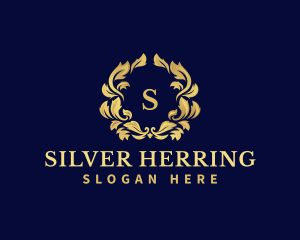 Luxury Wreath Hotel logo design