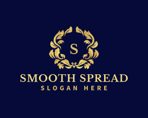 Luxury Wreath Hotel logo design