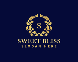 Luxury Wreath Hotel logo design