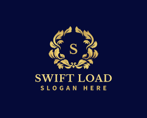 Luxury Wreath Hotel logo design