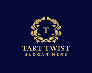 Luxury Wreath Hotel logo design