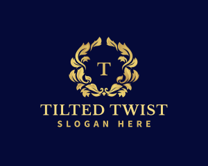 Luxury Wreath Hotel logo design